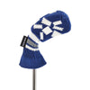 HUGELOONG Golf iron cover knit navy / white #6 the number on the top