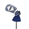 HUGELOONG Classic knit golf iron cover navy / white #6 ( the number on the both side )