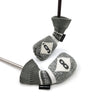 HUGELOONG Classic knit golf iron covers gray / white #8 #9 ( the numbers on the both side )