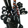 HUGELOONG knit vintage golf iron covers  black / white set 11 pcs ( #3,4,5,6,7,8,9,P,A,S,L ) (the number on the both side )